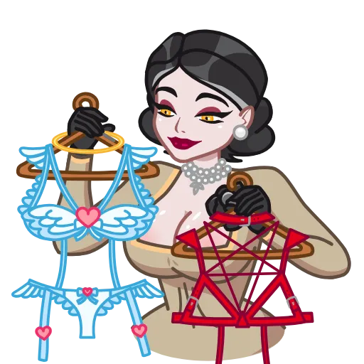 😈 Стикер «Lady Dimitrescu» для Telegram