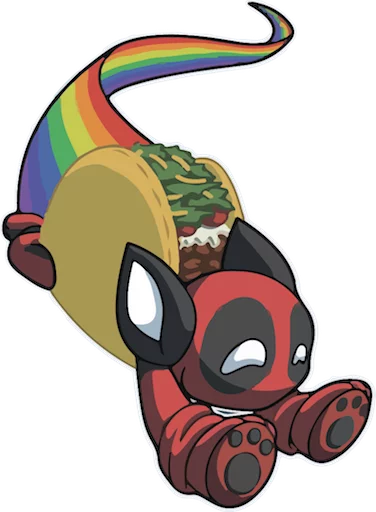😸 Стикер «deadpoolftlady» для Telegram