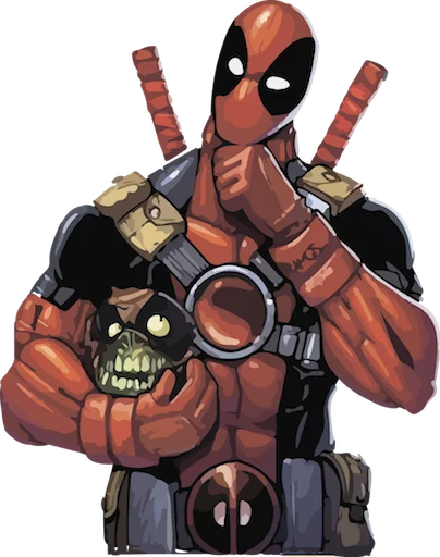 😏 Стикер «deadpoolftlady» для Telegram