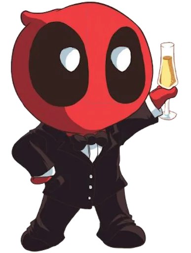 🍾 Стикер «deadpoolftlady» для Telegram