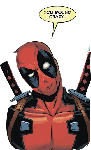 😏 Стикер «deadpoolftlady» для Telegram