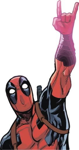 👆 Стикер «deadpoolftlady» для Telegram