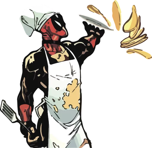 😇 Стикер «deadpoolftlady» для Telegram