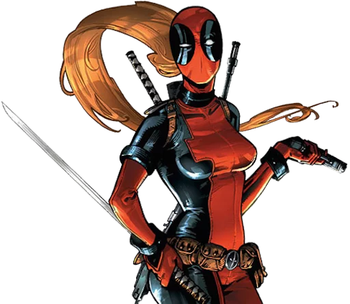 😁 Стикер «deadpoolftlady» для Telegram
