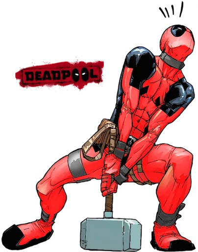 🙀 Стикер «deadpoolftlady» для Telegram