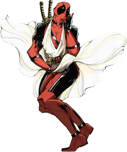 😇 Стикер «deadpoolftlady» для Telegram