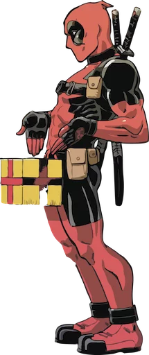 👆 Стикер «deadpoolftlady» для Telegram