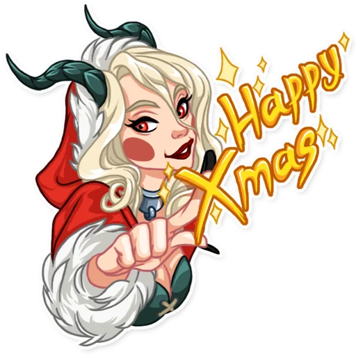 ✨ Стикер «Lady Krampus» для Telegram