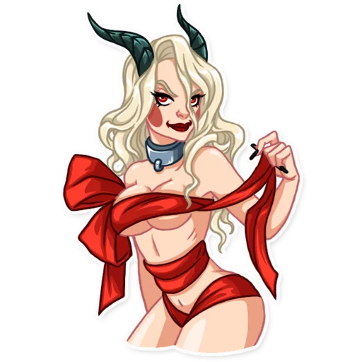 🎁 Стикер «Lady Krampus» для Telegram