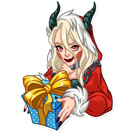 🎁 Стикер «Lady Krampus» для Telegram