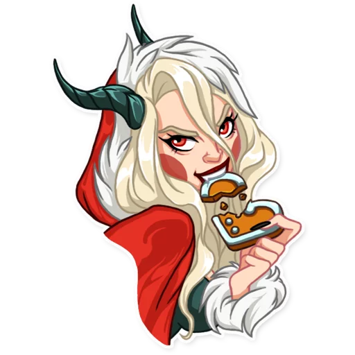 💔 Стикер «Lady Krampus» для Telegram