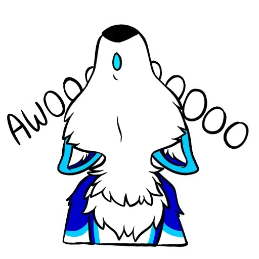 😚 Стикер «Awooooo» для Telegram