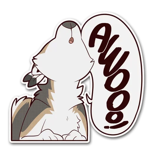 🤪 Стикер «Awooooo» для Telegram