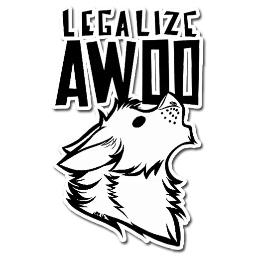 🤩 Стикер «Awooooo» для Telegram