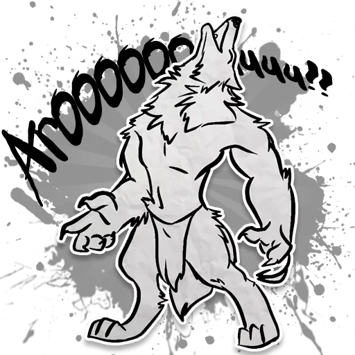 😗 Стикер «Awooooo» для Telegram