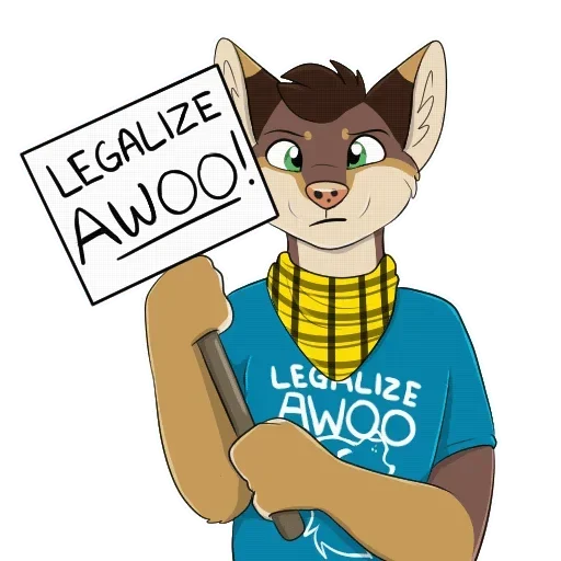 🤪 Стикер «Awooooo» для Telegram