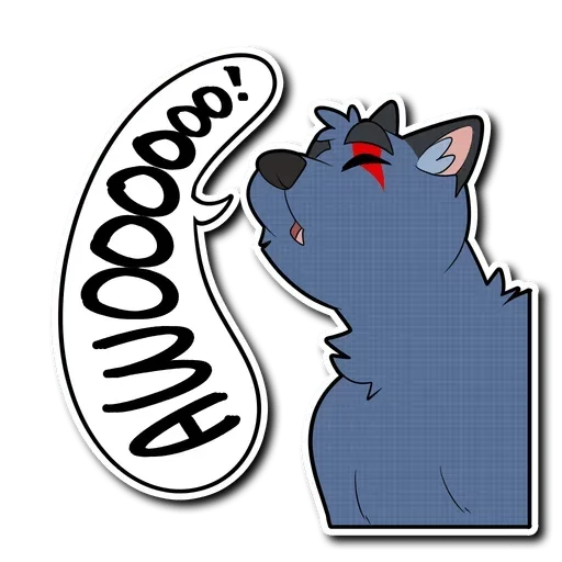 🤨 Стикер «Awooooo» для Telegram