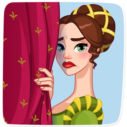 ☹️ Стикер «Lady Marie» для Telegram