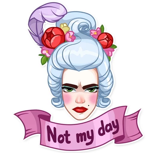 😑 Стикер «Lady Marie» для Telegram