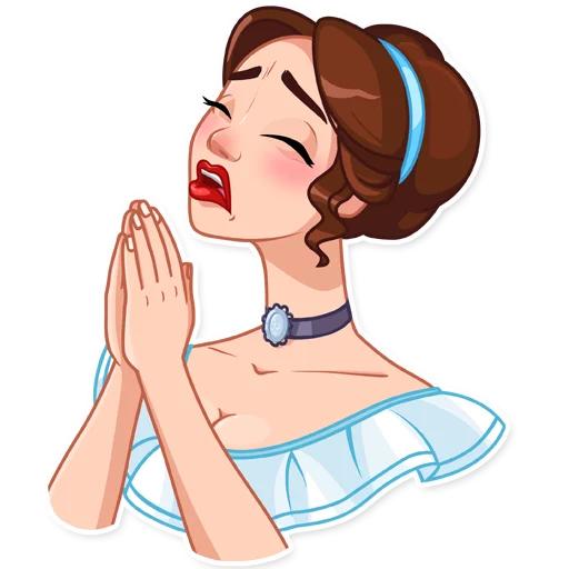 🙏 Стикер «Lady Marie» для Telegram