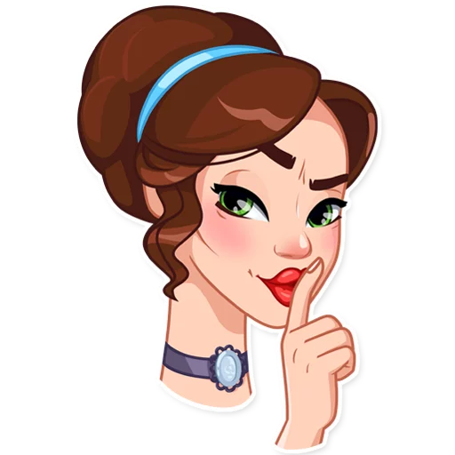 🤫 Стикер «Lady Marie» для Telegram
