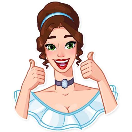 👍 Стикер «Lady Marie» для Telegram