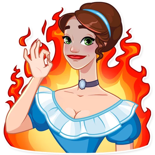 🔥 Стикер «Lady Marie» для Telegram