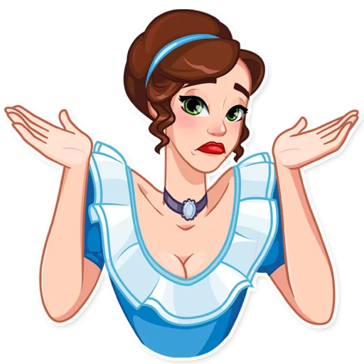 🤷‍♀️ Стикер «Lady Marie» для Telegram