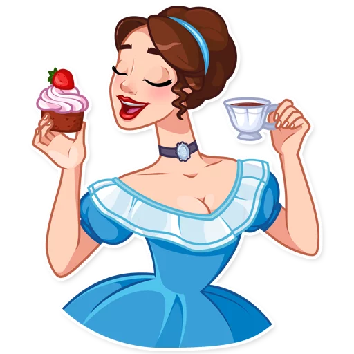 ☕ Стикер «Lady Marie» для Telegram