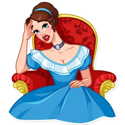 🙄 Стикер «Lady Marie» для Telegram