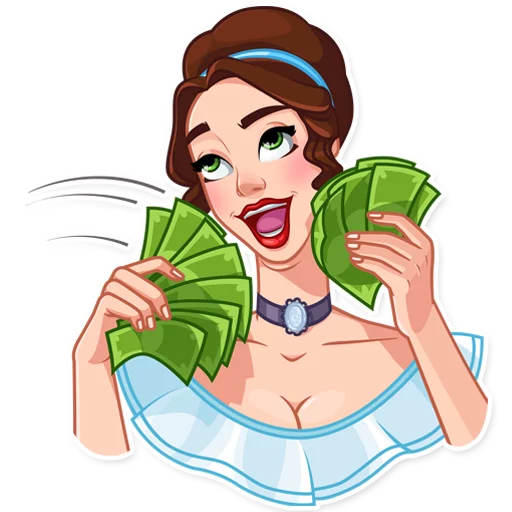 🤑 Стикер «Lady Marie» для Telegram
