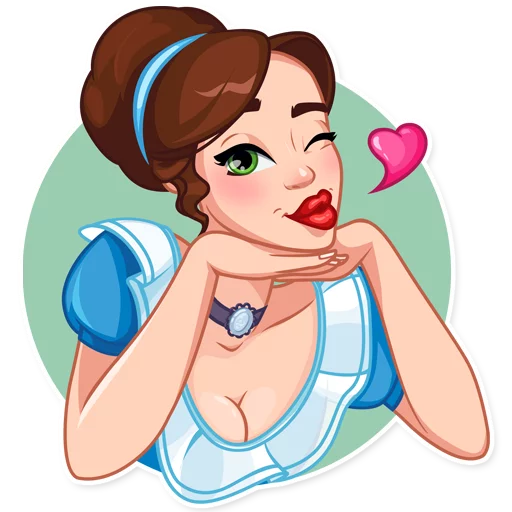 😘 Стикер «Lady Marie» для Telegram