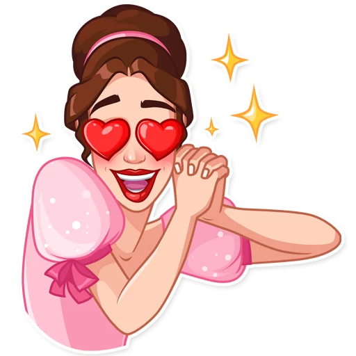 😍 Стикер «Lady Marie» для Telegram