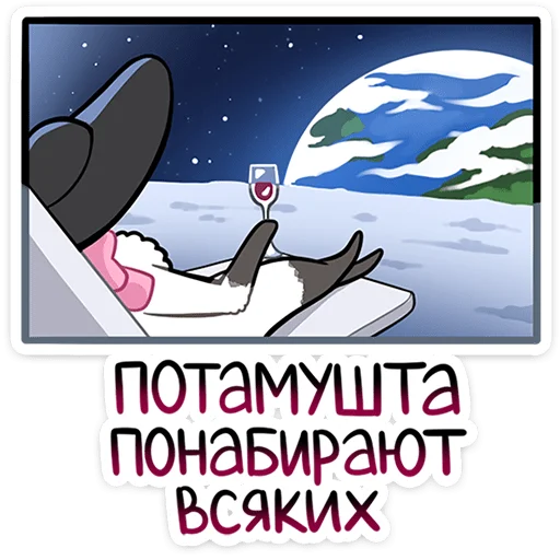 🐱 Стикер «Леди Безе» для Telegram
