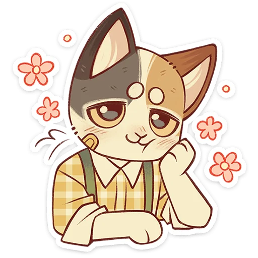 🐱 Стикер «Лапка и Пломбир» для Telegram