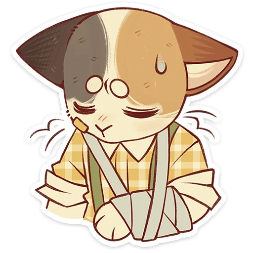 🐱 Стикер «Лапка и Пломбир» для Telegram