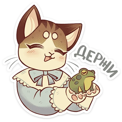 🐱 Стикер «Лапка и Пломбир» для Telegram