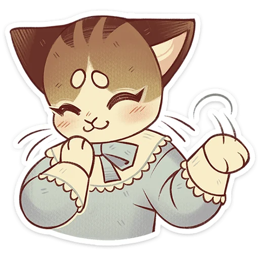 🐱 Стикер «Лапка и Пломбир» для Telegram