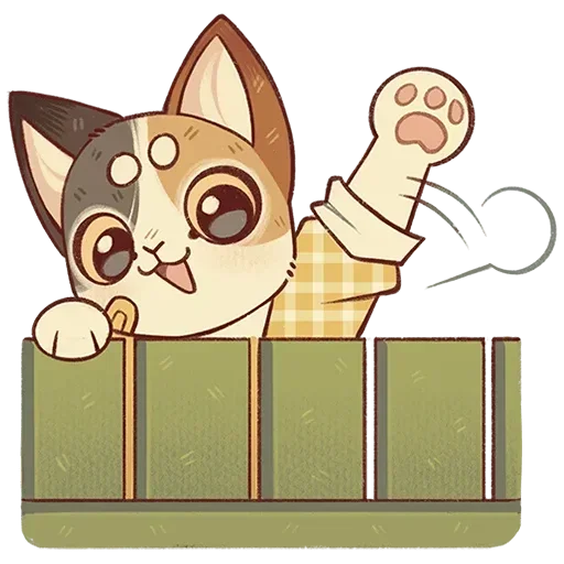 🙋 Стикер «Лапка и Пломбир Без Текста» для Telegram