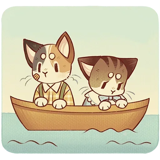 ⛵ Стикер «Лапка и Пломбир Без Текста» для Telegram