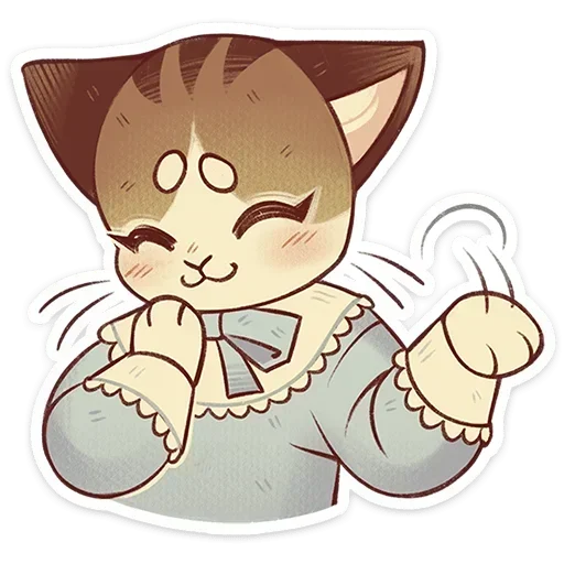 😊 Стикер «Лапка и Пломбир» для Telegram