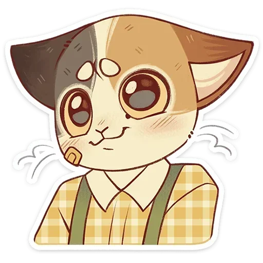 🙂 Стикер «Лапка и Пломбир» для Telegram