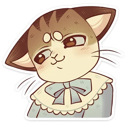 🙂 Стикер «Лапка и Пломбир» для Telegram