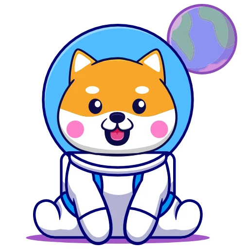 👩‍🚀 Стикер «Lady Shiba» для Telegram