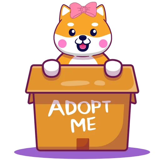 🐶 Стикер «Lady Shiba» для Telegram