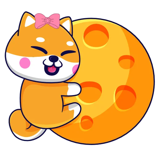 🌙 Стикер «Lady Shiba» для Telegram