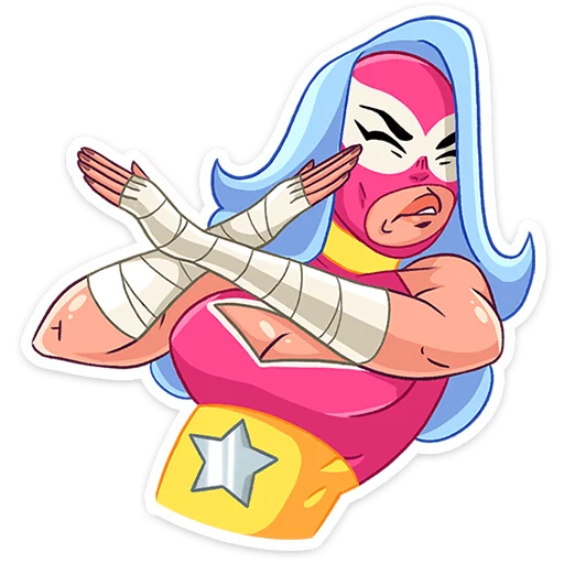 🙅‍♀ Стикер «Леди Сила» для Telegram
