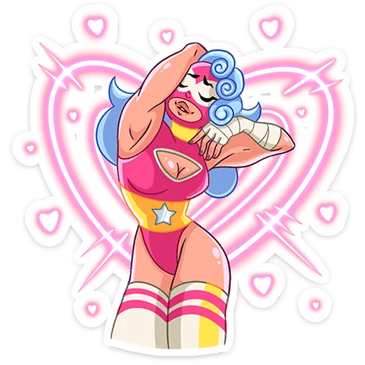 ❤️ Стикер «Леди Сила» для Telegram