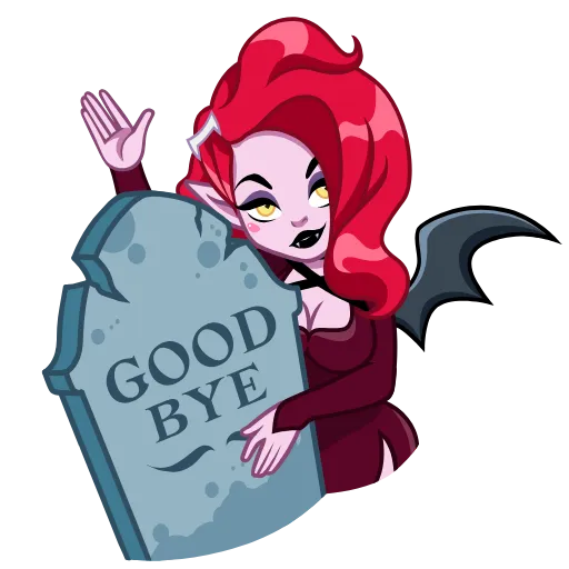 👋 Стикер «Lady Vampire» для Telegram