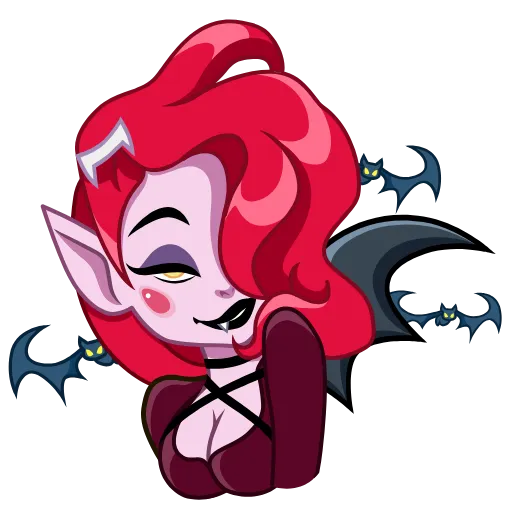 🥰 Стикер «Lady Vampire» для Telegram